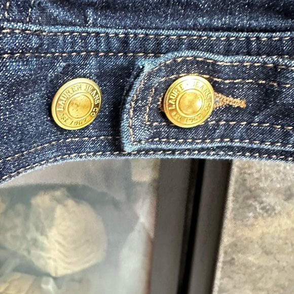 Women’s Vintage Ralph Lauren Dark Blue Denim Jacket Gold Hardware Small Mint!! - Picture 6 of 6